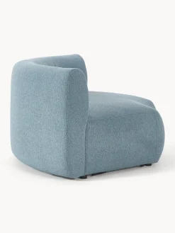 Módulo de esquina redondo en tejido bouclé Sofia Sofás