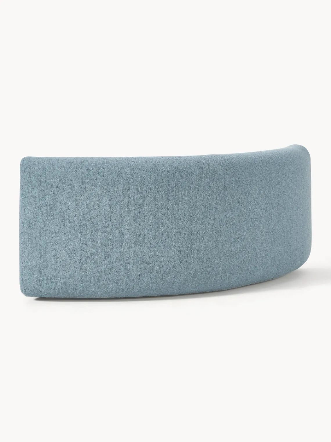 Módulo de esquina redondo en tejido bouclé Sofia Sofás