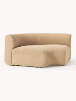 Sofás></noscript>Westwing Collection Módulo de esquina redondo en tejido bouclé Sofia Bouclé beige