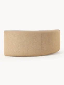 Sofás></noscript>Westwing Collection Módulo de esquina redondo en tejido bouclé Sofia Bouclé beige