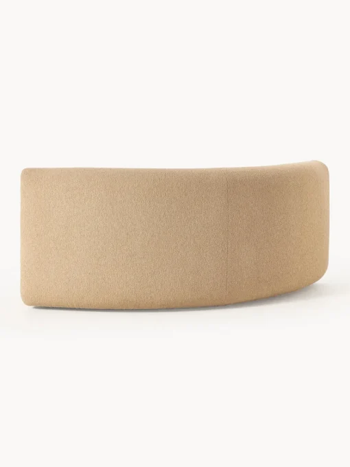 Sofás>Westwing Collection Módulo de esquina redondo en tejido bouclé Sofia Bouclé beige