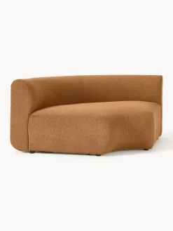 Módulo de esquina redondo en tejido bouclé Sofia Sofás