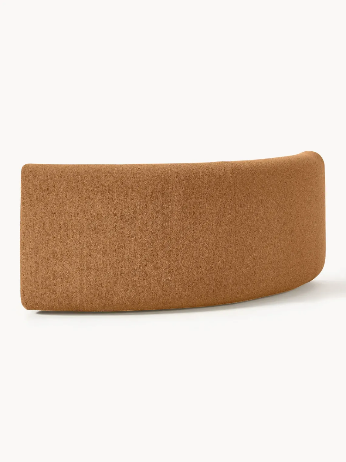 Módulo de esquina redondo en tejido bouclé Sofia Sofás