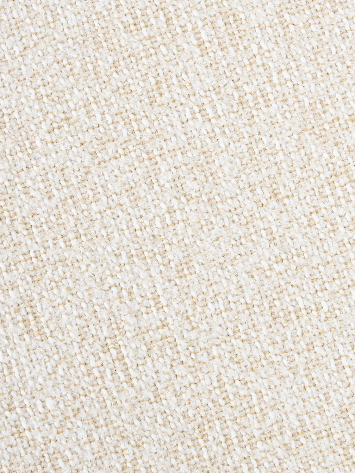 Sofás>Westwing Collection Módulo de esquina redondo en tejido bouclé Sofia Bouclé jaspeado, blanco crema