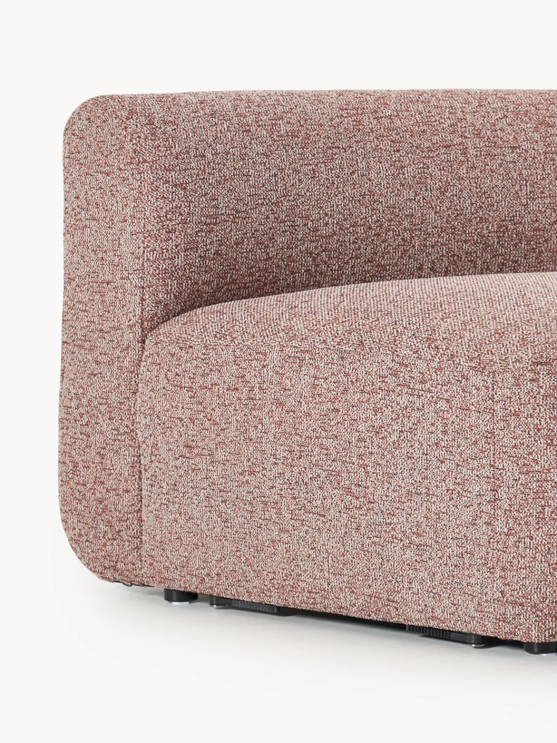 Hot Módulo de esquina redondo en tejido bouclé Sofia Sofás