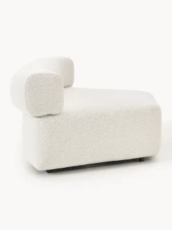 Módulo de esquina redondo en tejido bouclé Anton Sofás