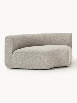 Sofás></noscript>Westwing Collection Módulo de esquina redondo en tejido bouclé Sofia Bouclé jaspeado, beige