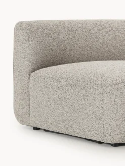 Sofás></noscript>Westwing Collection Módulo de esquina redondo en tejido bouclé Sofia Bouclé jaspeado, beige