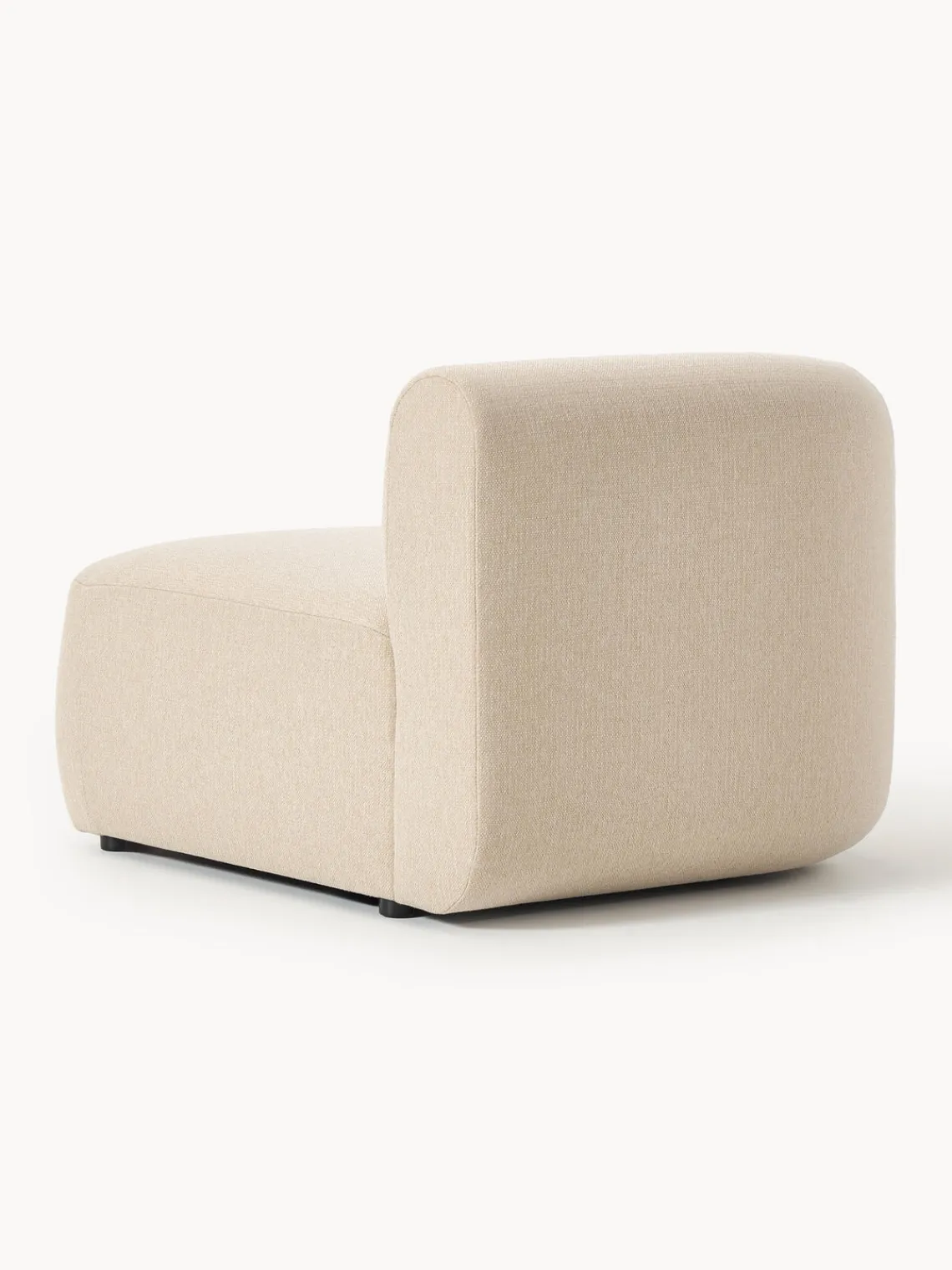 Sofás>Westwing Collection Módulo de esquina Sofia Tejido grueso beige claro