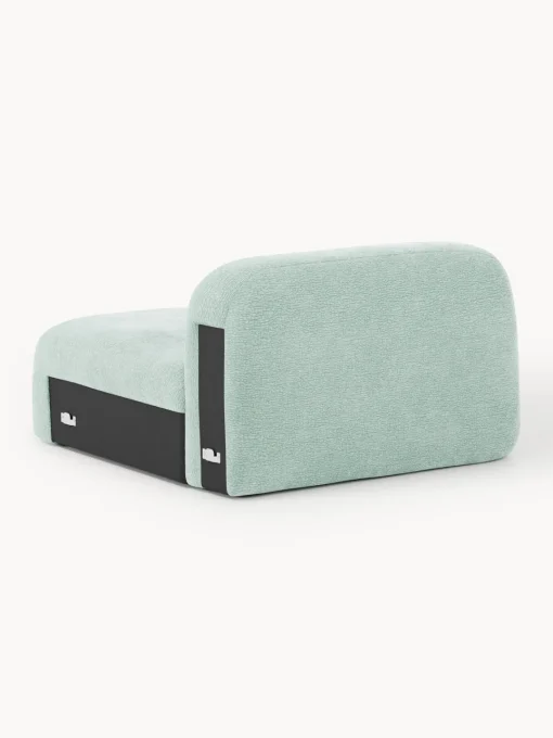 Sofás>Westwing Collection Módulo de esquina Wolke Tejido verde menta, aterciopelado