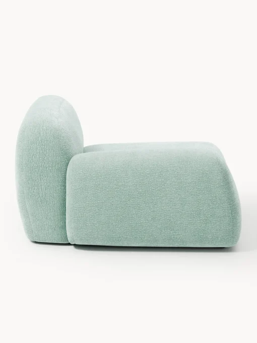 Sofás>Westwing Collection Módulo de esquina Wolke Tejido verde menta, aterciopelado