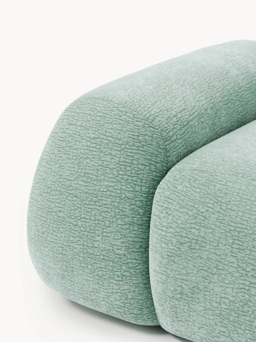 Sofás>Westwing Collection Módulo de esquina Wolke Tejido verde menta, aterciopelado