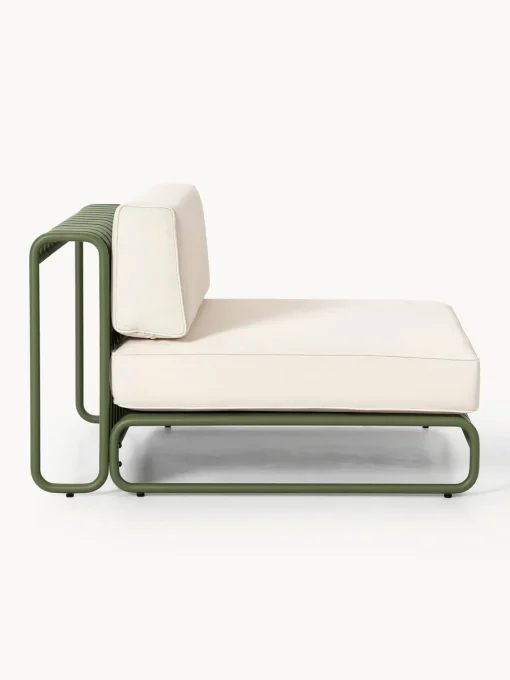 Sofás De Exterior|Sofás De Exterior>Westwing Collection Módulo intermedio para exterior Caio Blanco Off White, verde oliva