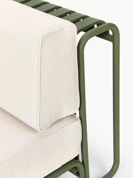 Sofás De Exterior|Sofás De Exterior>Westwing Collection Módulo intermedio para exterior Caio Blanco Off White, verde oliva