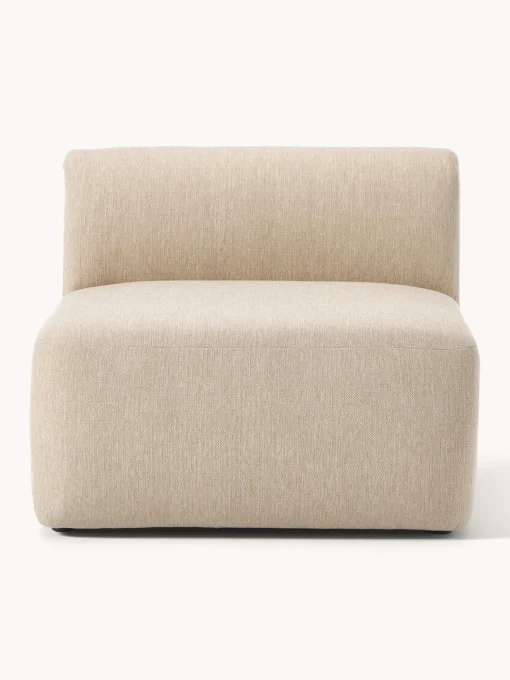 Sofás>Westwing Collection Módulo intermedio Sofia Tejido grueso beige claro