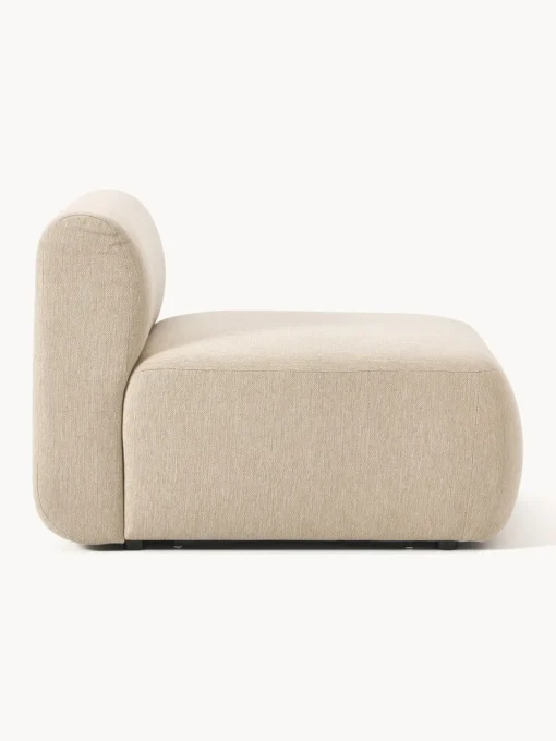Sofás>Westwing Collection Módulo intermedio Sofia Tejido grueso beige claro