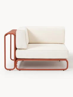 Sofás De Exterior|Sofás De Exterior></noscript>Westwing Collection Módulo rinconera para exterior Caio Blanco Off White, terracota