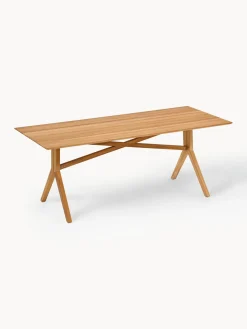 Mesas De Jardín|Mesas De Jardí­N>Weishäupl Mesa artesanal para exterior de madera de teca Loft, tamaños diferentes