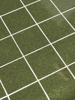 Mesas Auxiliares De Jardín|Mesas De Centro></noscript>Westwing Collection Mesa auxiliar de interior/exterior en look azulejo Doug Verde oliva, blanco