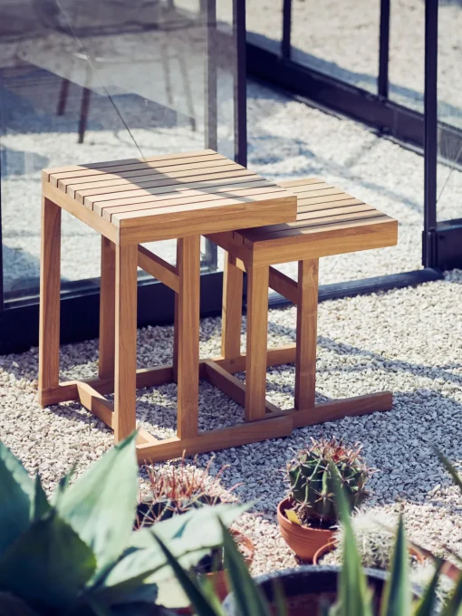 Best Mesa auxiliar de jardín de madera de teca Cero, 45 cm Mesas Auxiliares De Jardín|Mesas Auxiliares De Jardí­N
