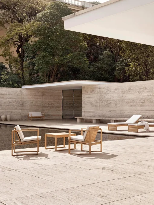 Mesas Auxiliares De Jardín|Mesas Auxiliares De Jardí­N>Carl Hansen & Søn Mesa auxiliar de jardín plegable de madera de teca BK16