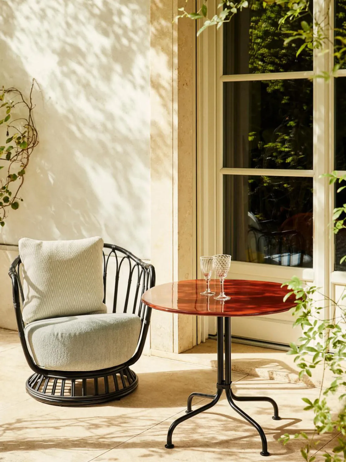 Hot Mesa bistró redonda con tablero de cerámica Carmel, Ø 75 x 63 cm Mesas De Comedor