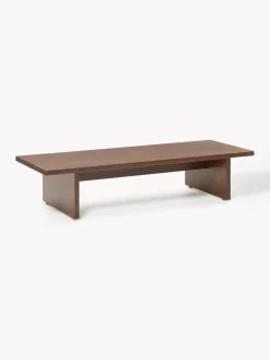 Mesas De Centro|Mesas De Centro>Westwing Collection Mesa de centro baja de madera Dako Madera de roble lacada en marrón oscuro