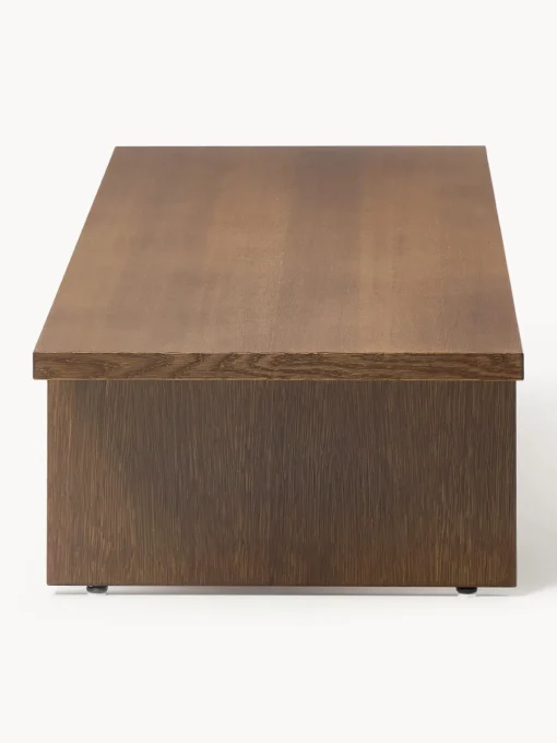 Mesas De Centro|Mesas De Centro>Westwing Collection Mesa de centro baja de madera Dako Madera de roble lacada en marrón oscuro