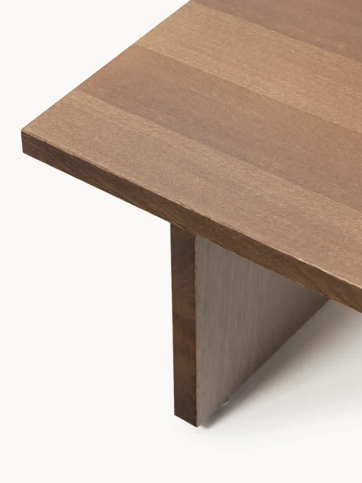 Mesas De Centro|Mesas De Centro>Westwing Collection Mesa de centro baja de madera Dako Madera de roble lacada en marrón oscuro