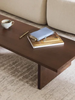 Mesas De Centro|Mesas De Centro></noscript>Westwing Collection Mesa de centro baja de madera Dako Madera de roble lacada en marrón oscuro