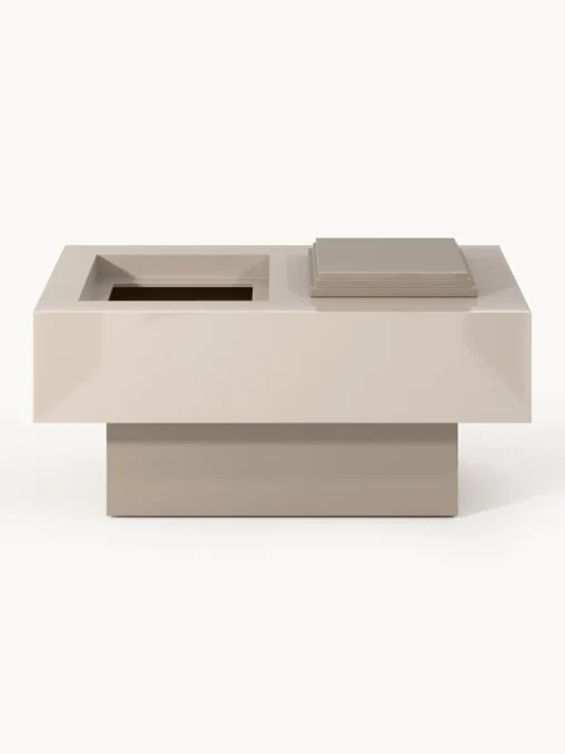 Mesas De Centro|Mesas De Centro>Westwing Collection Mesa de centro con espacio de almacenamiento Alessa Beige claro, greige