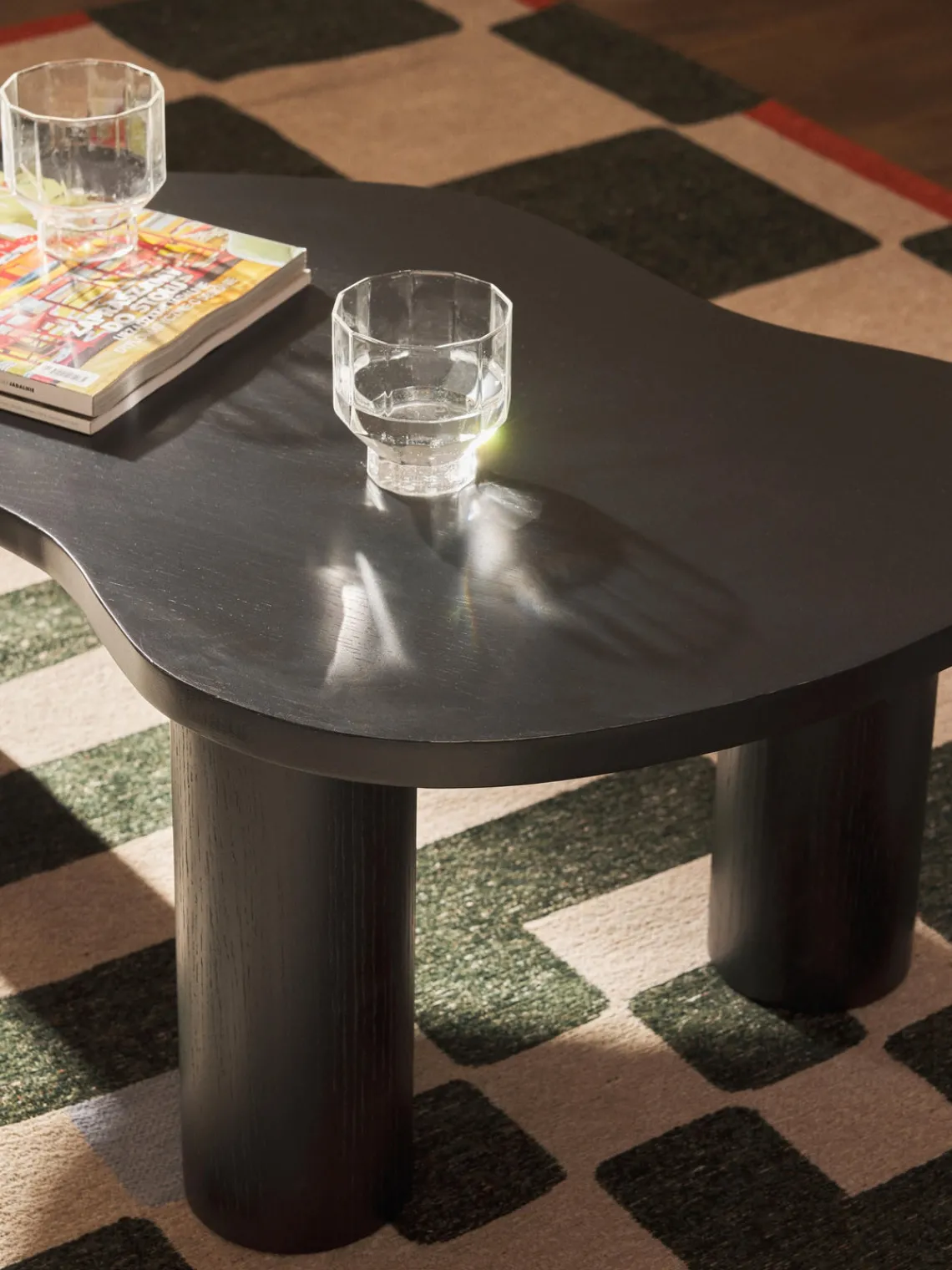 Discount Mesa de centro de forma orgánica de madera de roble Didi Mesas De Centro|Mesas De Centro