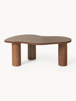 Sale Mesa de centro de forma orgánica de madera de nogal Didi Mesas De Centro|Mesas De Centro