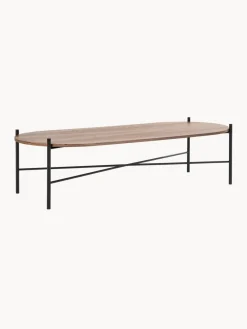 Mesas De Centro|Mesas De Centro>Noo.ma Mesa de centro de madera de nogal Toglan TurrónAcero pintado en polvo, tablero de partículas + chapa de nogal