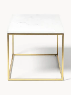 Mesas De Centro|Mesas De Centro></noscript>Westwing Collection Mesa de centro de mármol Alys Mármol blanco, dorado