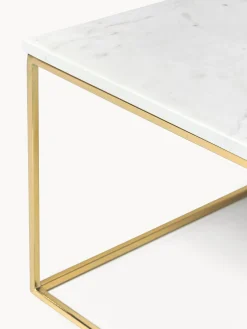 Mesas De Centro|Mesas De Centro></noscript>Westwing Collection Mesa de centro de mármol Alys Mármol blanco, dorado
