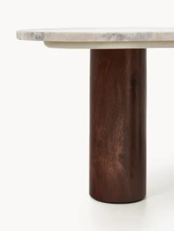 Mesas De Centro|Mesas De Centro></noscript>Westwing Collection Mesa de centro de mármol con forma orgánica Naruto, pequeña Madera de mango, beige