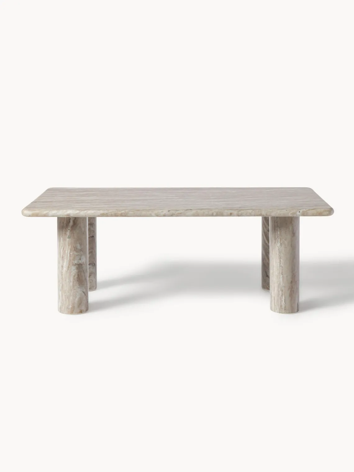 Mesas De Centro|Mesas De Centro>Westwing Collection Mesa de centro de mármol Mabel Greige, jaspeado
