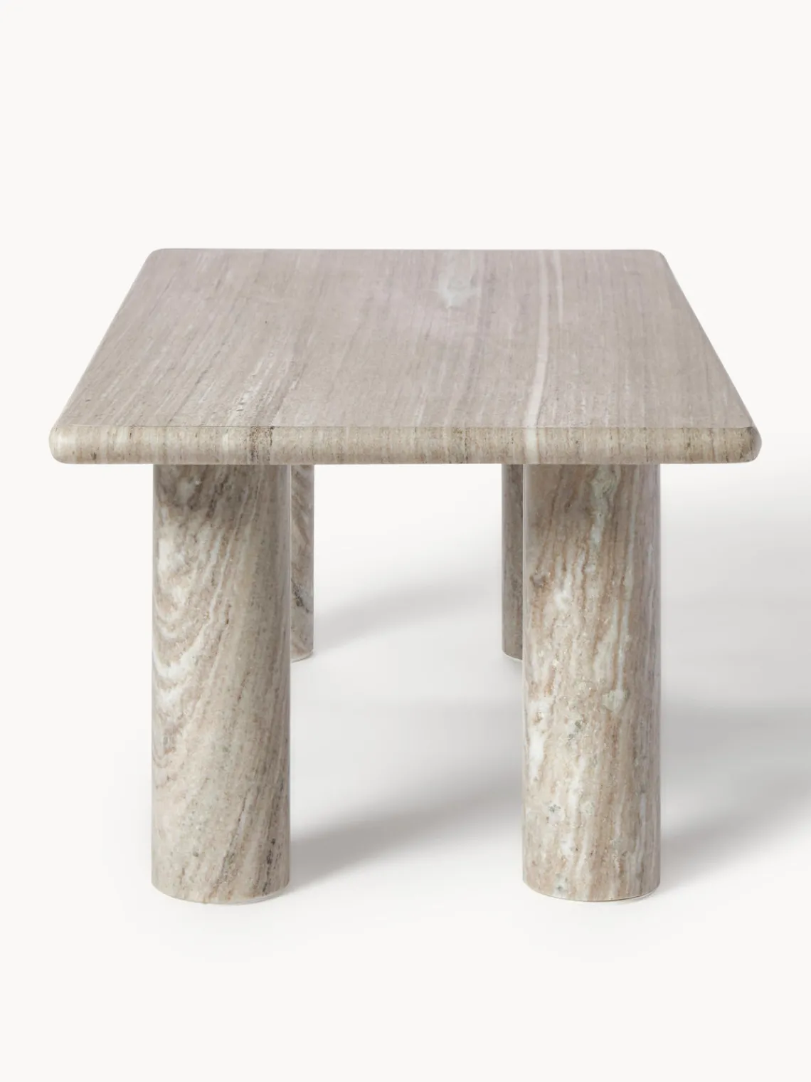 Mesas De Centro|Mesas De Centro>Westwing Collection Mesa de centro de mármol Mabel Greige, jaspeado