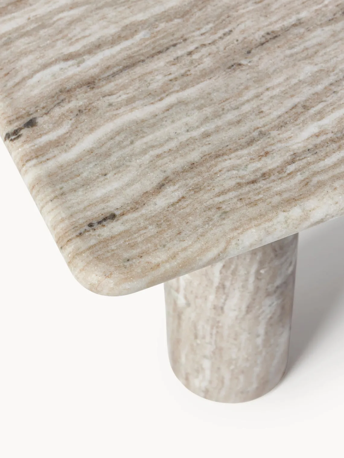 Mesas De Centro|Mesas De Centro>Westwing Collection Mesa de centro de mármol Mabel Greige, jaspeado