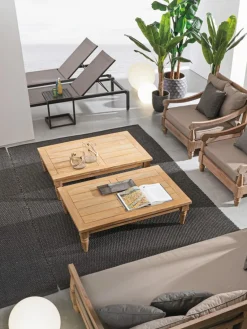 Mesas Auxiliares De Jardín|Mesas Auxiliares De Jardí­N></noscript>Bizzotto Mesa de centro de teca Bali