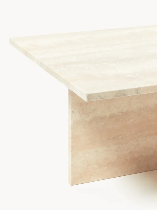 Mesas De Centro|Mesas De Centro>Ferm Living Mesa de centro de travertino con dos tableros Distinct Travertino beige