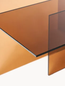 Mesas De Centro|Mesas De Centro></noscript>Westwing Collection Mesa de centro de vidrio Anouk, 102 cm Marrón transparente