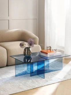 Sale Mesa de centro de vidrio Anouk, 102 cm Mesas De Centro|Mesas De Centro