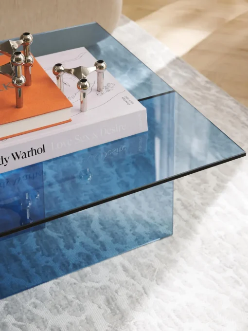 Sale Mesa de centro de vidrio Anouk, 102 cm Mesas De Centro|Mesas De Centro