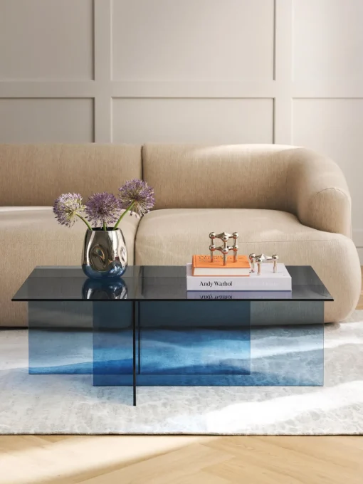 Sale Mesa de centro de vidrio Anouk, 102 cm Mesas De Centro|Mesas De Centro