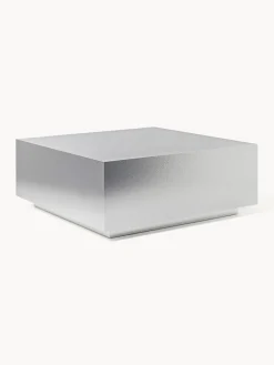 Mesas De Centro|Mesas De Centro>Westwing Collection Mesa de centro en look metálico Lesley Look de metal plateado mate