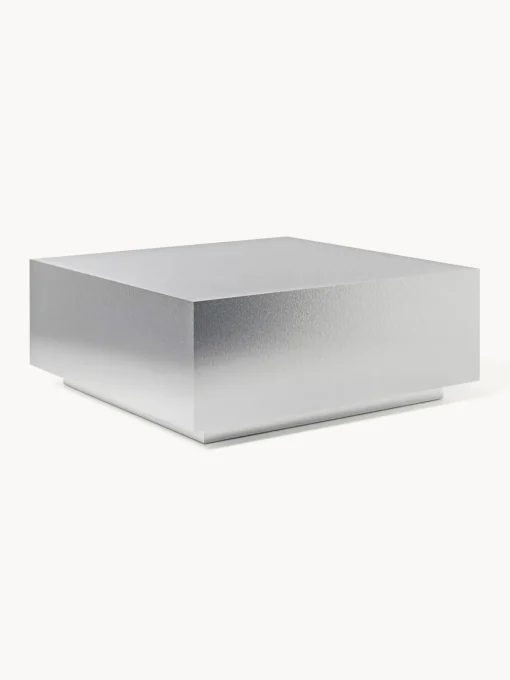 Mesas De Centro|Mesas De Centro>Westwing Collection Mesa de centro en look metálico Lesley Look de metal plateado mate