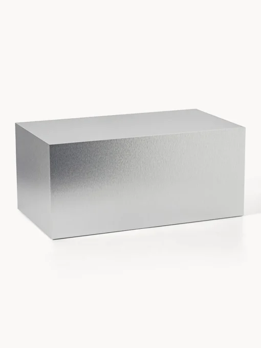 Mesas De Centro|Mesas De Centro>Westwing Collection Mesa de centro en look metálico Lesley Look de metal plateado mate