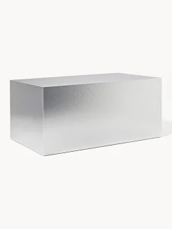 Mesas De Centro|Mesas De Centro></noscript>Westwing Collection Mesa de centro en look metálico Lesley Look de metal plateado mate